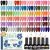 VANREESA Esmaltes Semipermanentes para Uñas, 45 Colores Pintauñas Semipermanentes con Base Top Coat Brillante Mate Purpurina, Set Manicura para Principiantes, Regalos para Mujeres